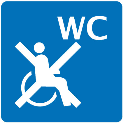 WC nicht rollstuhlgängig